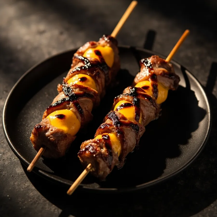 B2. Brochettes bœuf au fromage 2p
