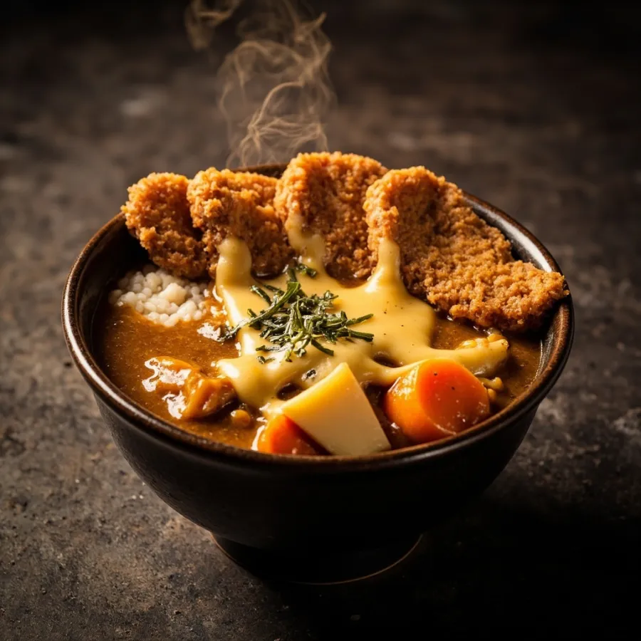 R2. Riz au curry avec poulet pané