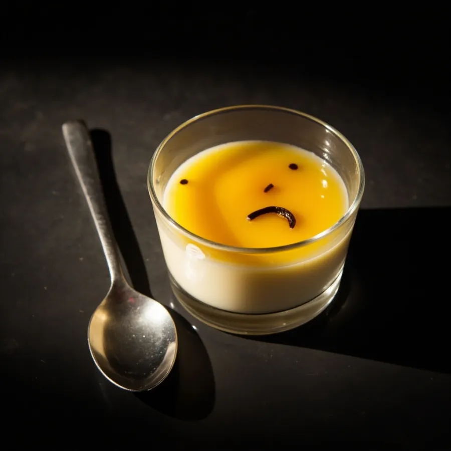 Panna cotta vanille coulis yuzu