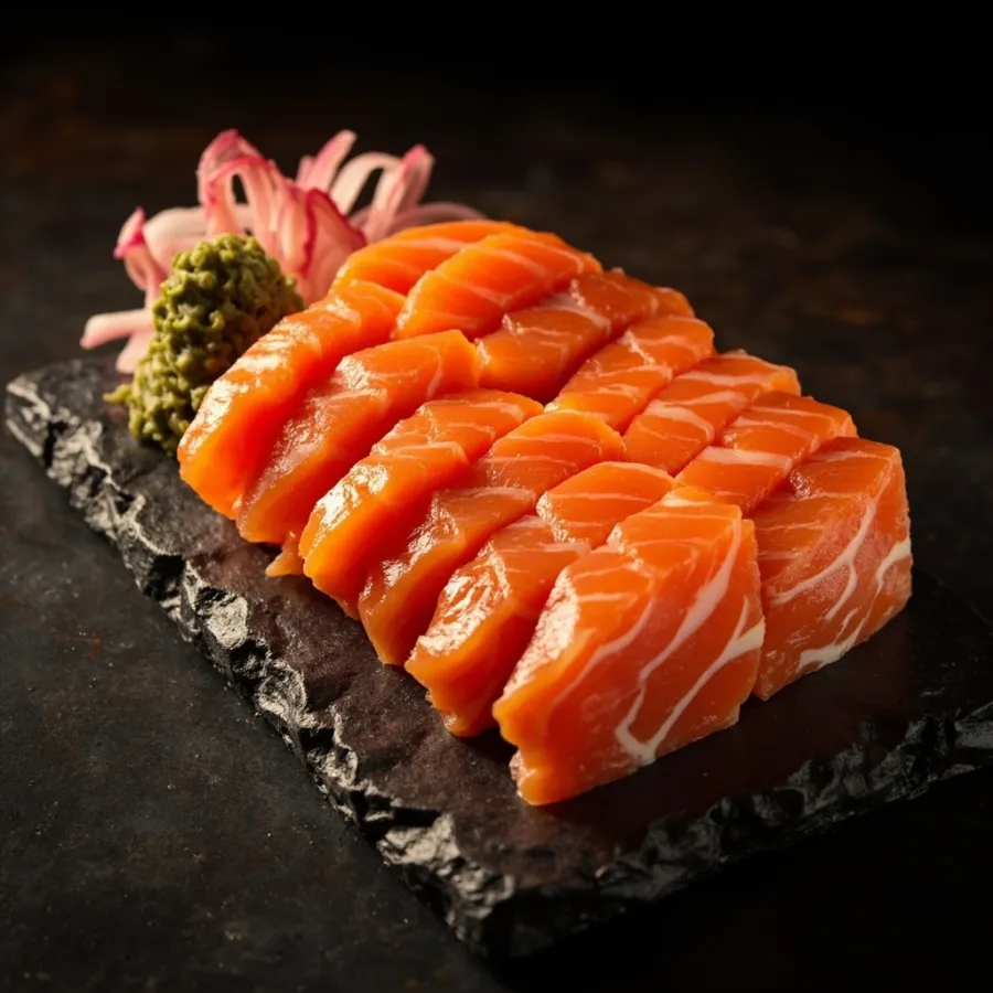 A7. Sashimi saumon 10p