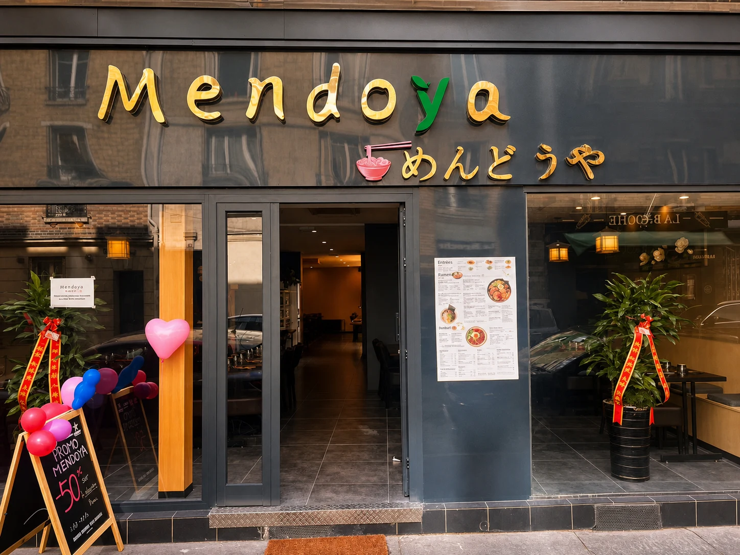 Façade du restaurant Mendoya à Boulogne-Billancourt